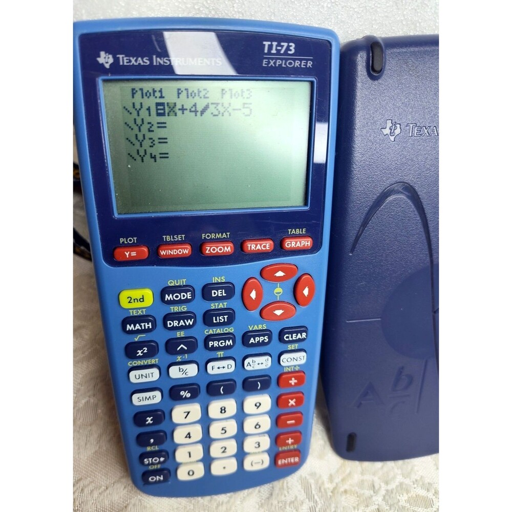 Texas Instruments TI-73 Explorer Graphing Calculator Tested Working w cover - Picture 2 of 11